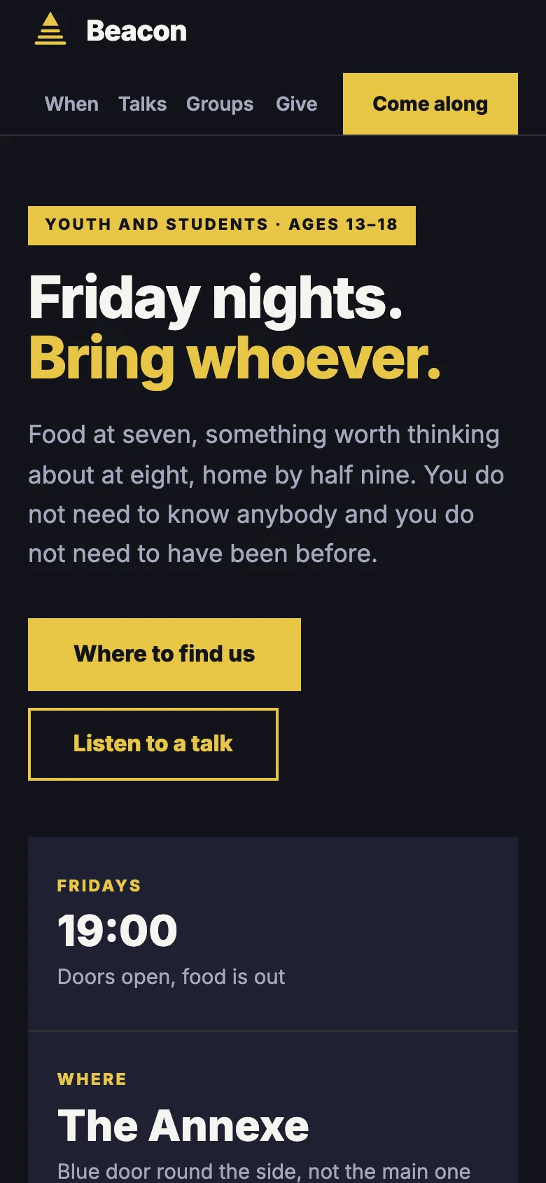 Beacon — mobile