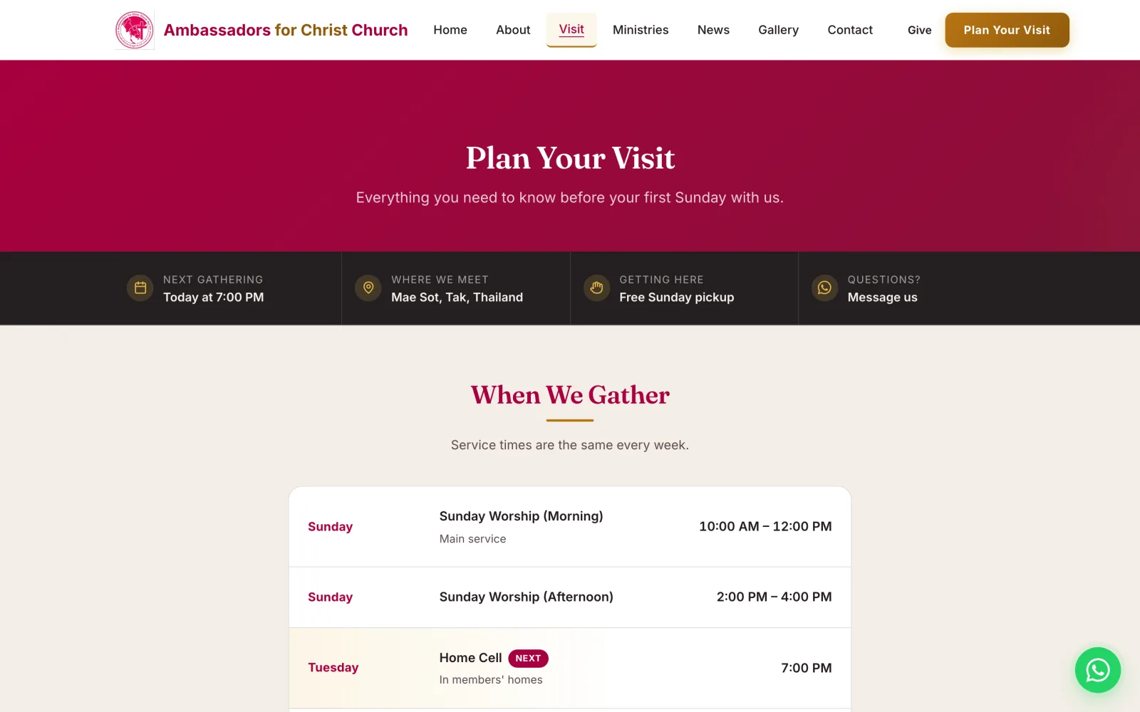 AFC Church, Mae Sot — plan your visit